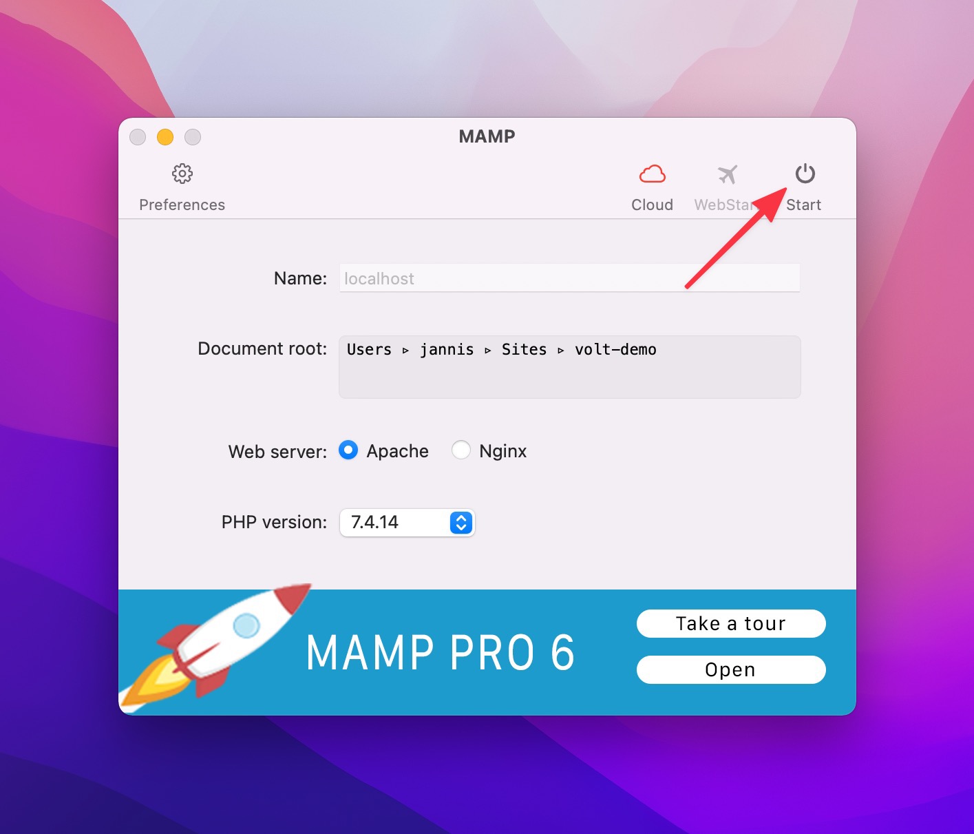 mamp-start
